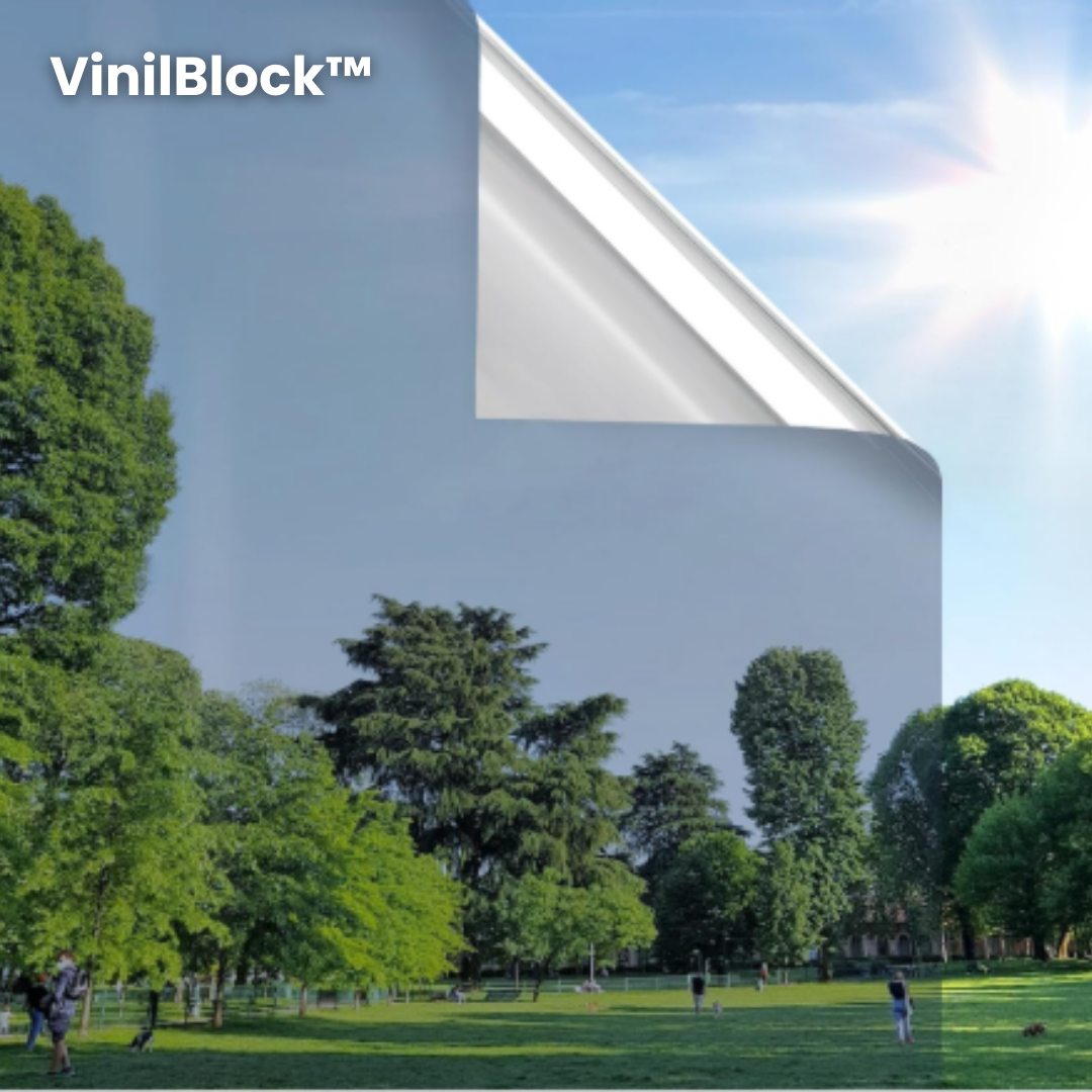 VinilBlock™ Protección UV y Efecto Espejo - Rollo de 60cm x 5mts