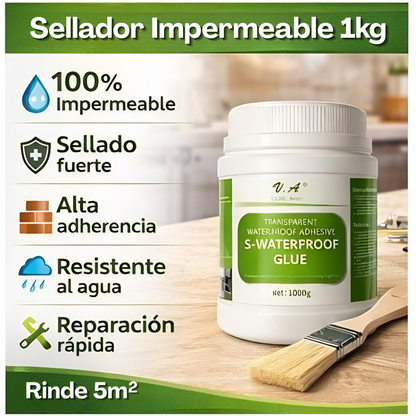 Sellador Impermeabilizante Anti Humedad - Pote de 1kg