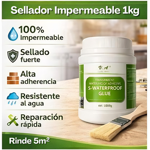 Sellador Impermeabilizante Anti Humedad - Pote de 1kg