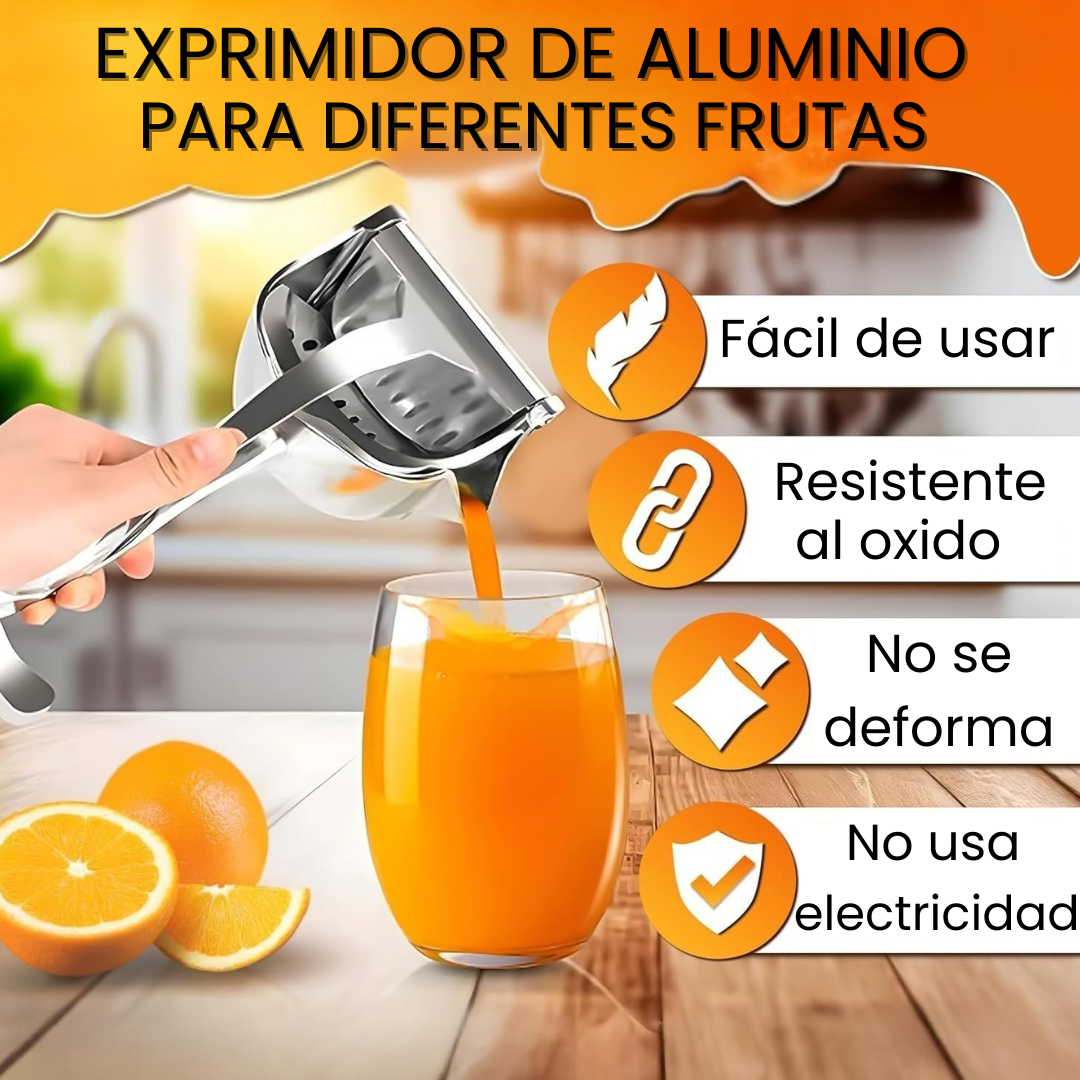 Exprimidor Manual de Aluminio - Especial Para Diferentes Frutas