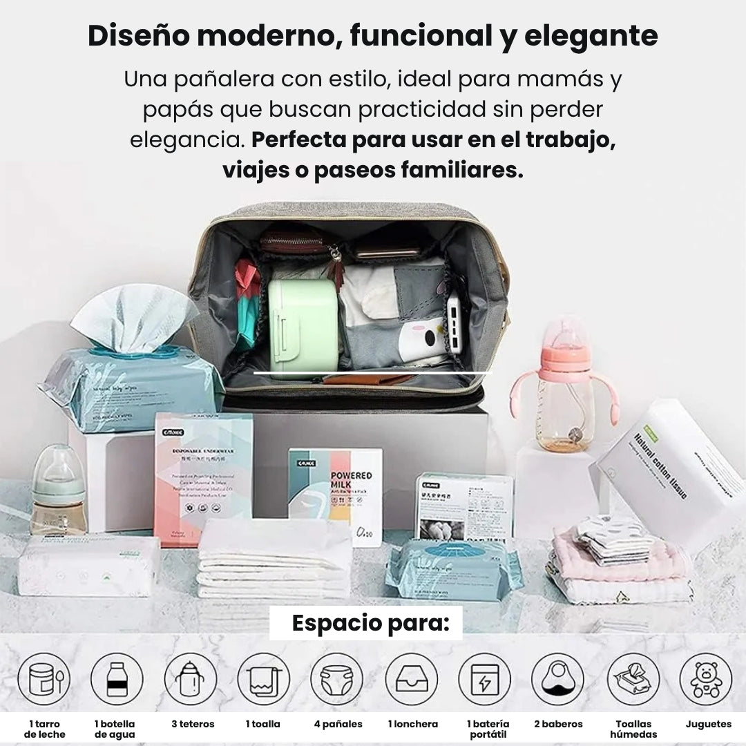 BebéPack™ ⭐ - Mochila Pañalera Multiuso para tu bebé