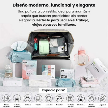 BebéPack™ ⭐ - Mochila Pañalera Multiuso para tu bebé