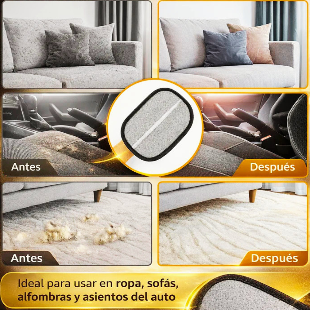 Guante QuitaPelos™ Mascotas - Pelos, pelitos y pelusas