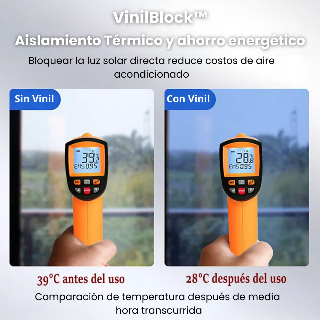 VinilBlock™ Protección UV y Efecto Espejo - Rollo de 60cm x 5mts