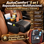 AutoComfort™ 5 en 1 – Reposabrazos Multifuncional + Organizador Asiento Trasero de REGALO
