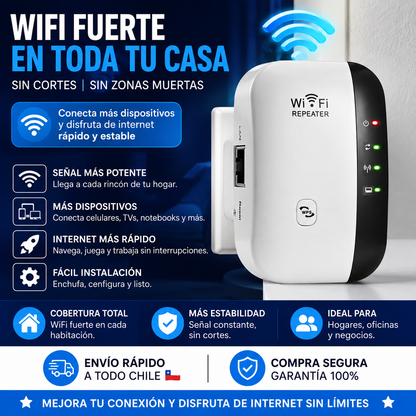 WiFi Power™ - Repetidor y Amplificador de señal WiFi