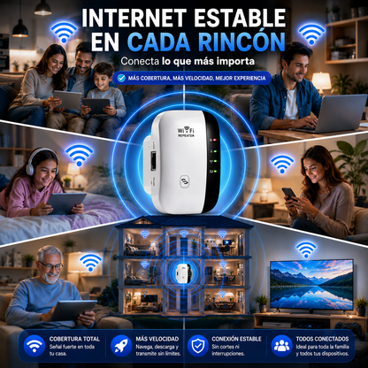 WiFi Power™ - Repetidor y Amplificador de señal WiFi