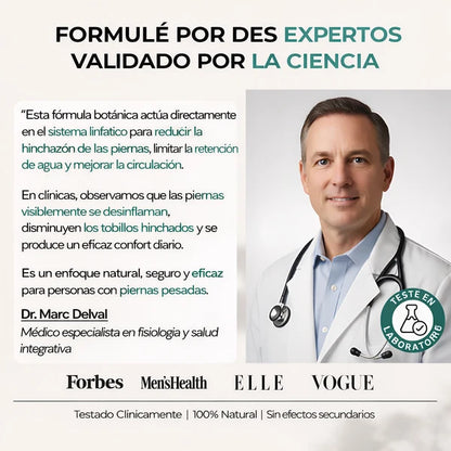 Drenaje Linfático Natural™ Frasco 60 ml - Fórmula en gotas para reducir la retención de líquidos