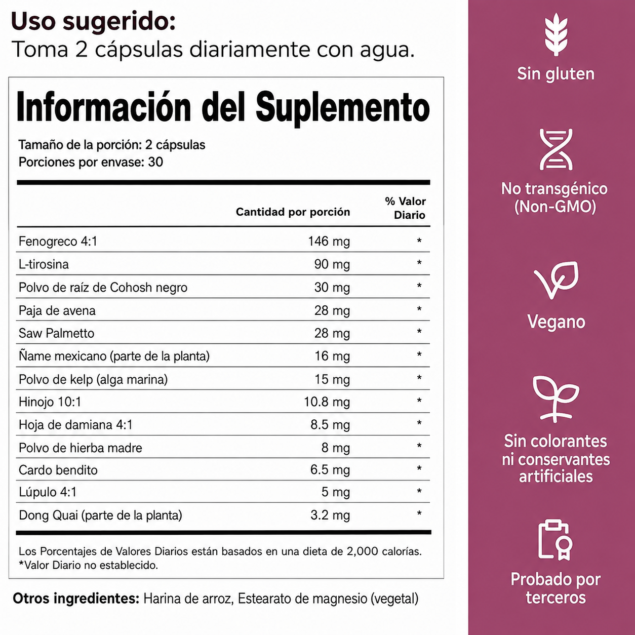 TrueFem® Balance 60 Cápsulas ORIGINAL - Recupera tu Salud Femenina y Equilibrio Hormonal + Envío Gratis