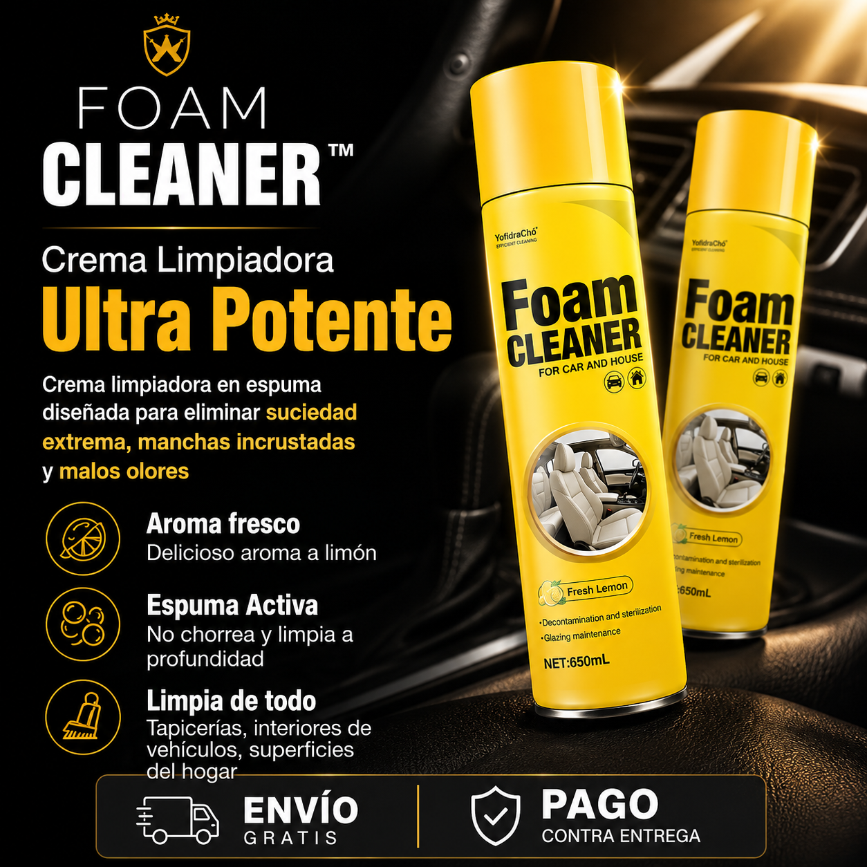 Espuma Renovadora FoamCleaner™ Multiuso - Resultados inmediatos