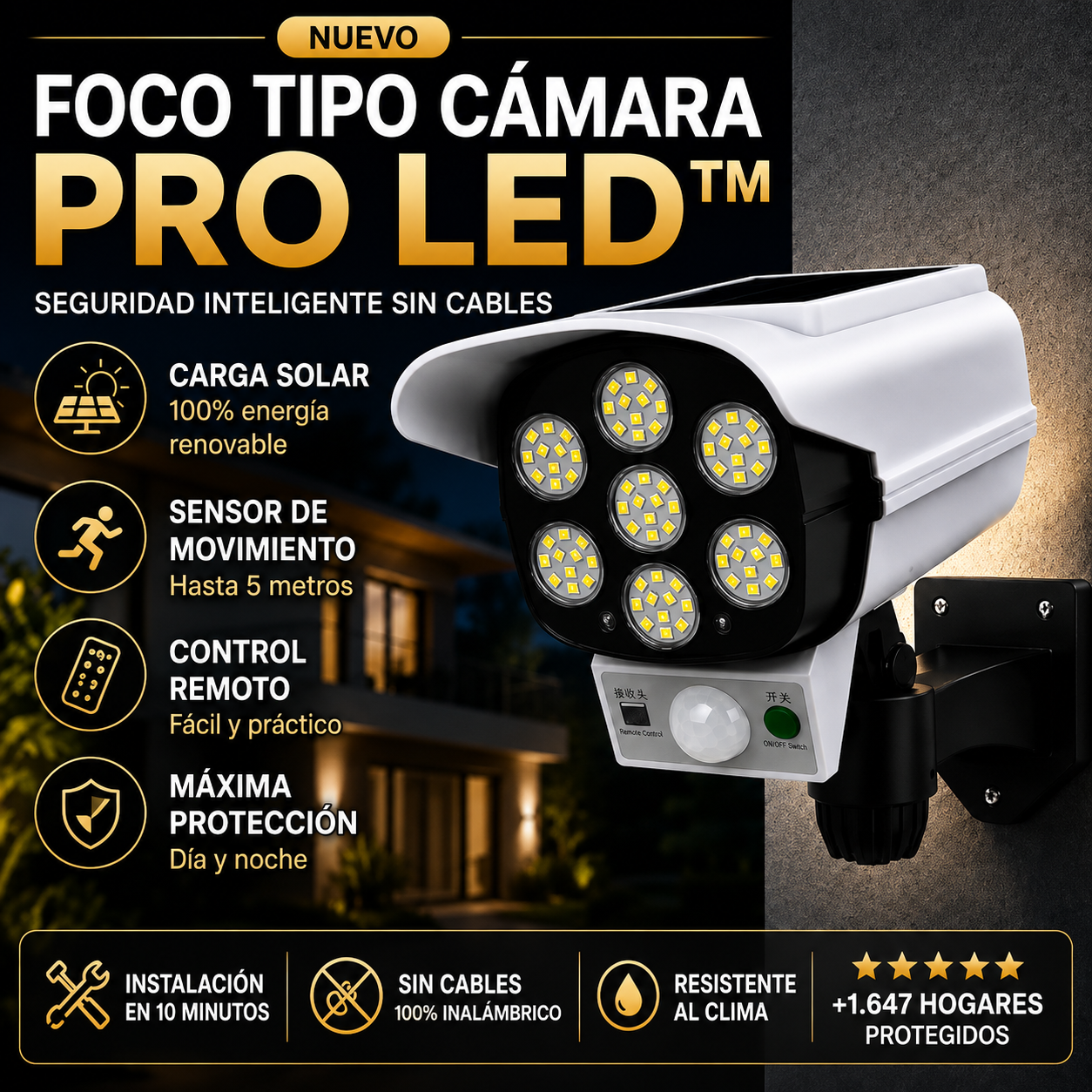 ProLed™ Foco Solar Tipo Cámara - Pack 3x1 (Oferta Limitada)