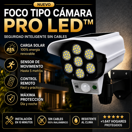 ProLed™ Foco Solar Tipo Cámara - Pack 3x1 (Oferta Limitada)