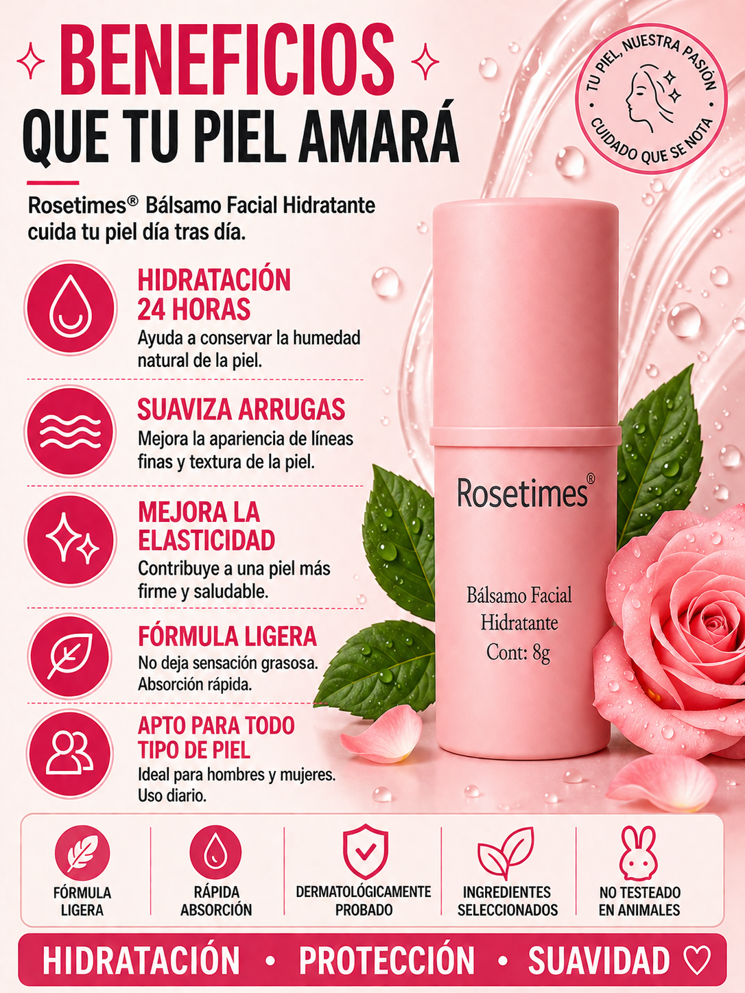 ROSETIMES™ - BÁLSAMO FACIAL HIDRATANTE ANTIEDAD