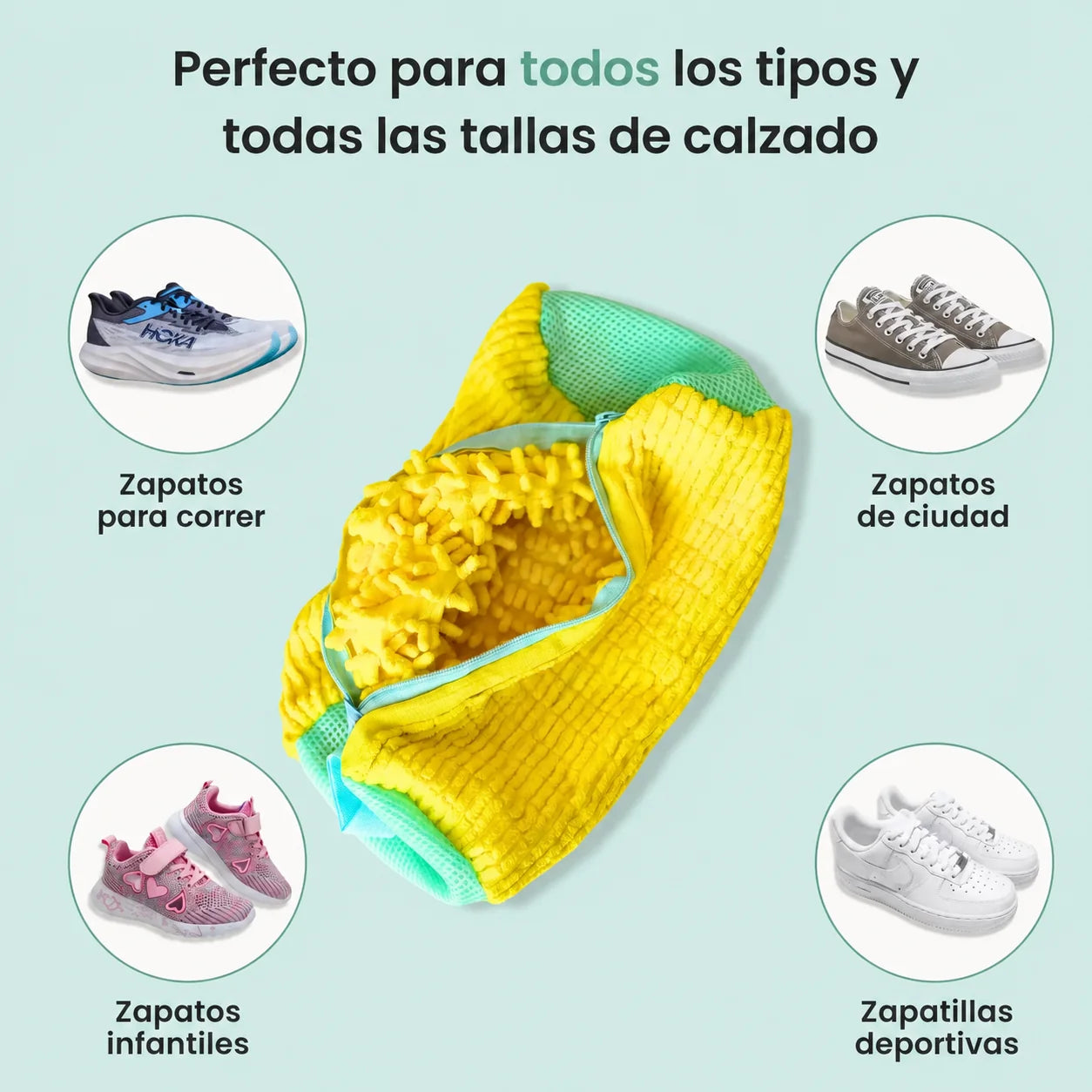 CleanStep™- Bolsa Protectora de Zapatillas y Lavadora