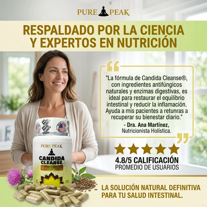 🍄 CANDIDA CLEANSE ORIGINAL 🌿 - Frasco 60 Cápsulas - Desintoxica tu cuerpo y renueva tu salud y energía